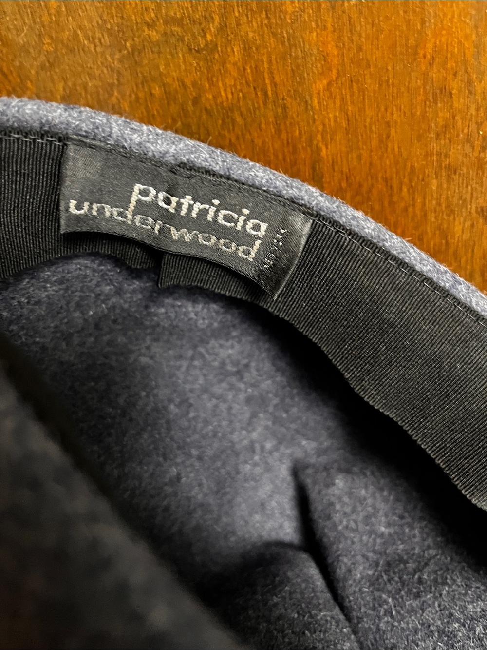 Vtg Patricia Underwood Pillbox Wool Hat